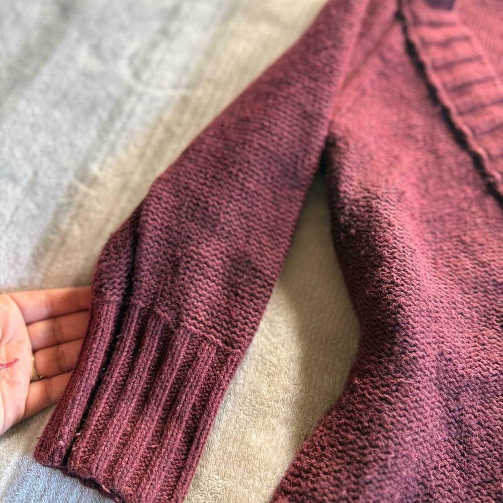 Mossimo Supply Co. Deep Burgundy Cardigan - image 5